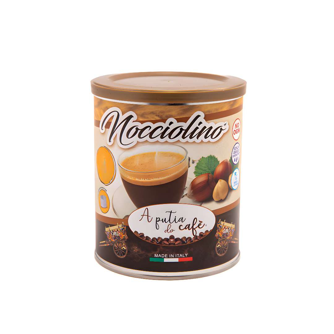 Barattolo da 400 g di nocciolino solubile in polvere A Putia Do Cafè