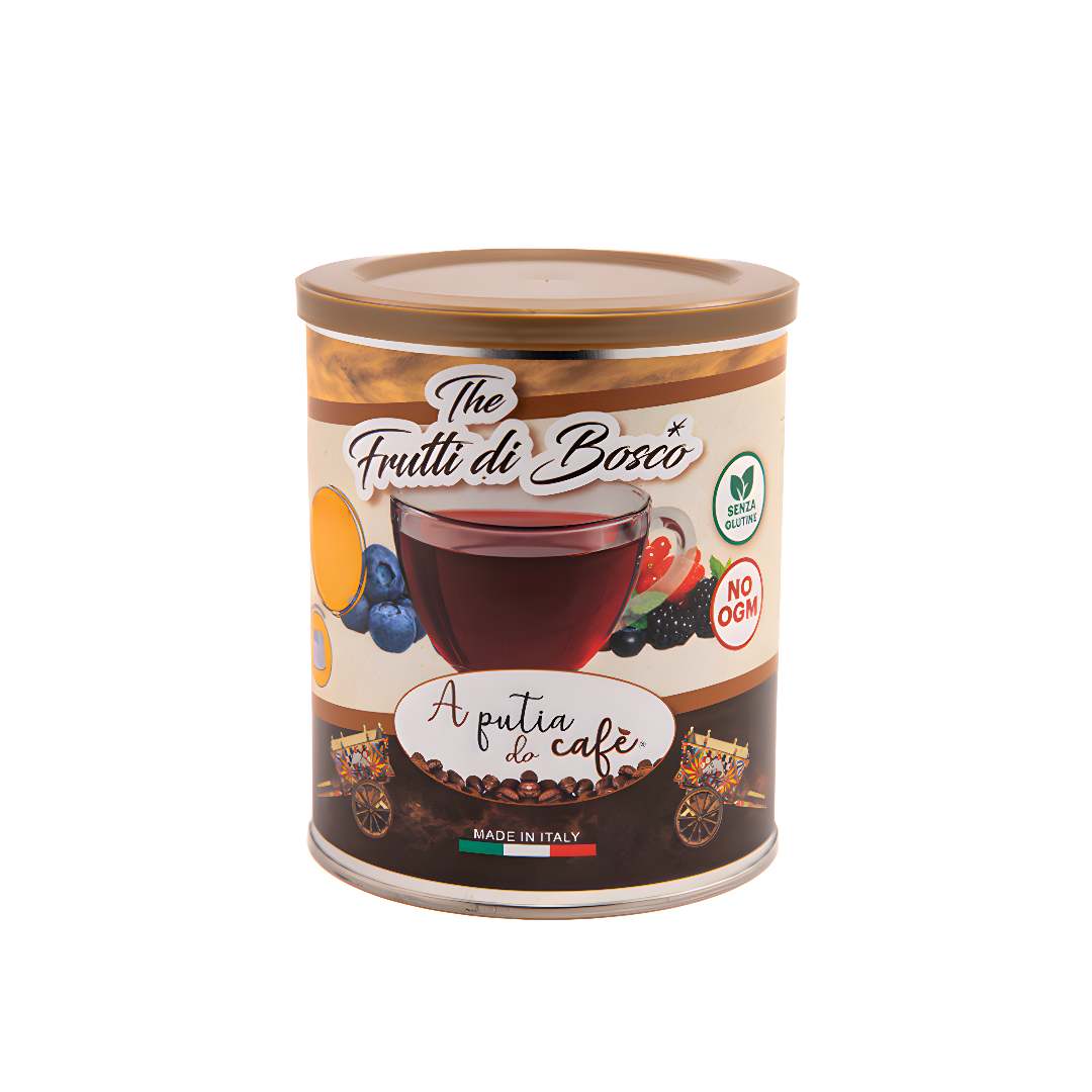 Barattolo da 400 g di bevanda solubile ai Frutti di Bosco A Putia Do Cafè