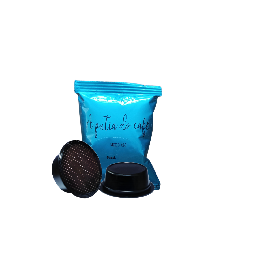 50 capsules de café décaféiné A Putia Do Cafè compatibles avec A Modo Mio.