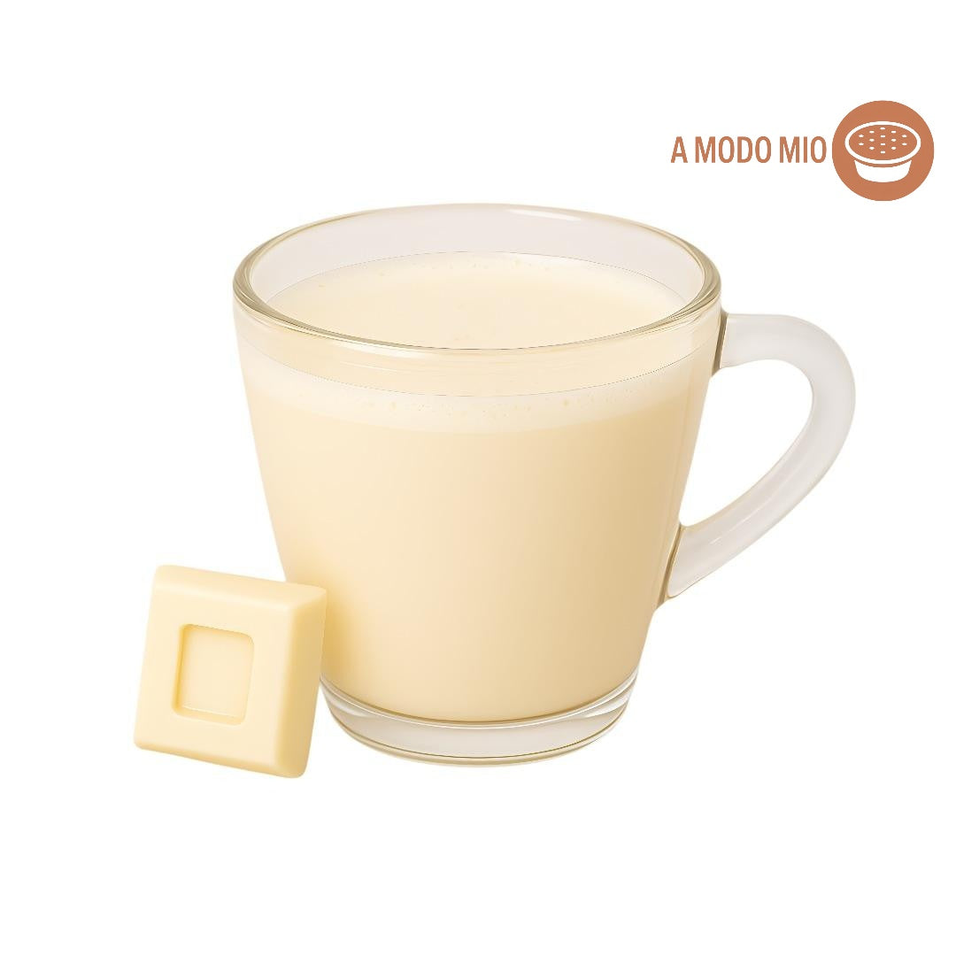Capsula cioccolato bianco solubile compatibile A Modo Mio A Putia Do Cafè – dolce e cremosa