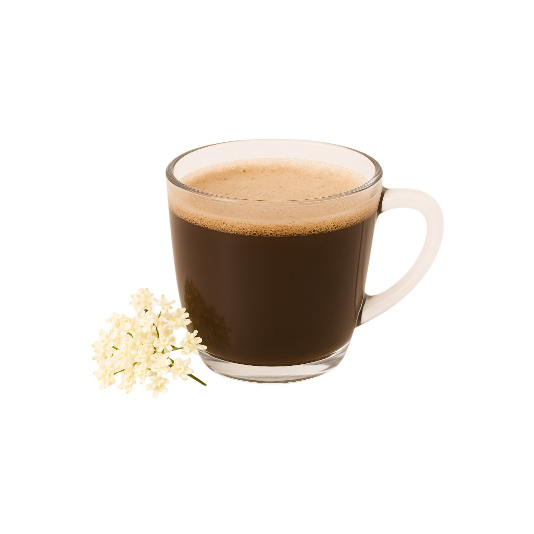 Bevanda al gusto di sambuchino disponibile su A Putia Do Cafè