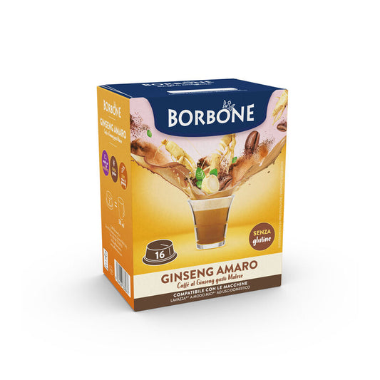 Capsule Solubili Borbone Ginseng Amaro A Modo Mio – 16 pezzi su A Putia Do Cafè

