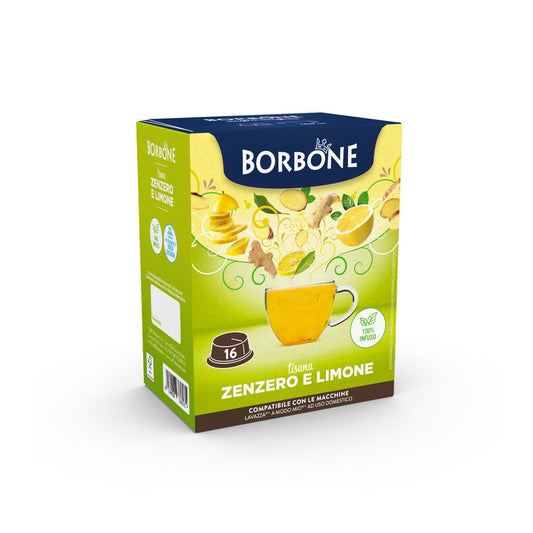 Capsule Solubili Borbone Zenzero e Limone A Modo Mio – 16 pezzi