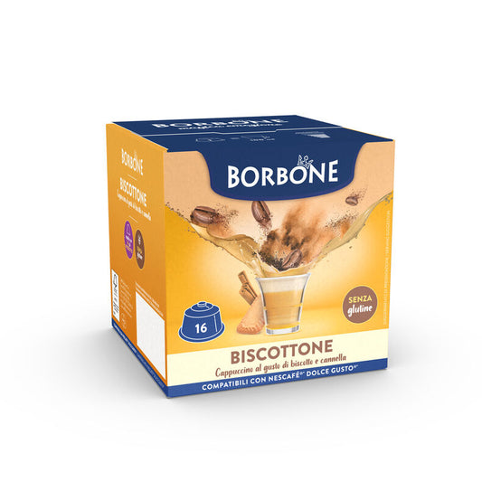 Capsule Solubili Borbone Biscottone Dolce Gusto – 16 pezzi su A Putia Do Cafè


