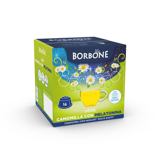 Capsule Solubili Borbone Camomilla con Melatonina Dolce Gusto – 16 pezzi su A Putia Do Cafè

