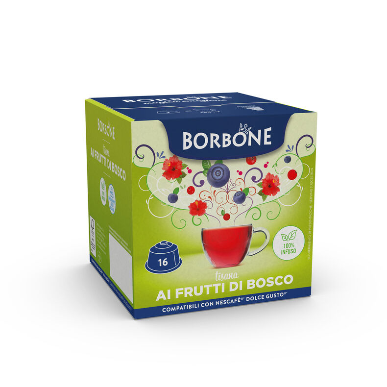 Capsule Solubili Borbone Frutti di Bosco Dolce Gusto – 16 pezzi su A Putia Do Cafè

