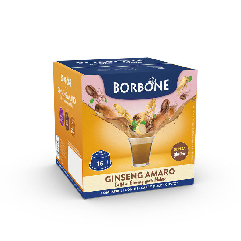 Capsule Solubili Borbone Ginseng Amaro Dolce Gusto – 16 pezzi su A Putia Do Cafè

