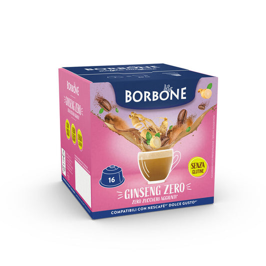 Capsule Solubili Borbone Ginseng Zero Dolce Gusto – 16 pezzi su A Putia Do Cafè

