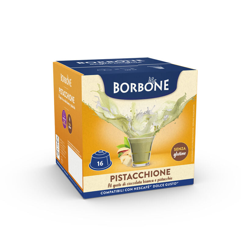 Capsule Solubili Borbone Pistacchione Dolce Gusto – 16 pezzi su A Putia Do Cafè

