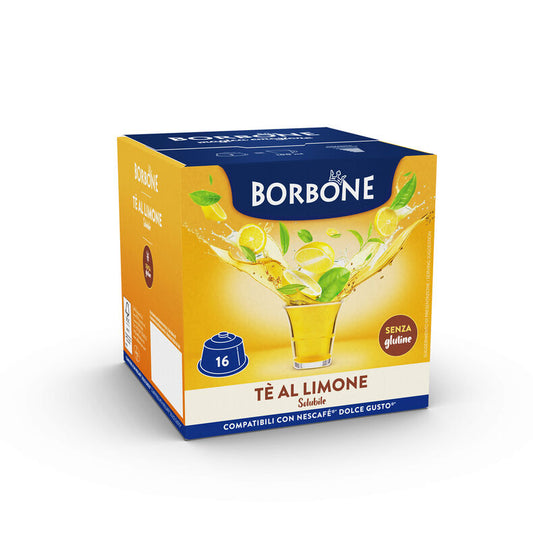 Capsule Solubili Borbone Tè al Limone Dolce Gusto – 16 pezzi su A Putia Do Cafè

