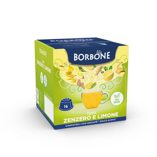 Capsule Solubili Borbone Zenzero e Limone Dolce Gusto – 16 pezzi

