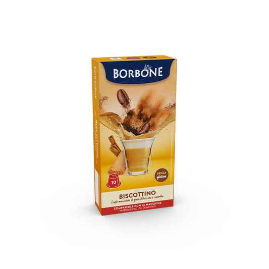 Capsule Solubili Borbone Biscottino Nespresso – 10 pezzi su A Putia Do Cafè


