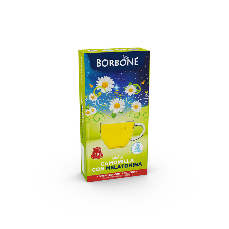 Capsule Solubili Borbone Camomilla con Melatonina Nespresso – 10 pezzi su A Putia Do Cafè

