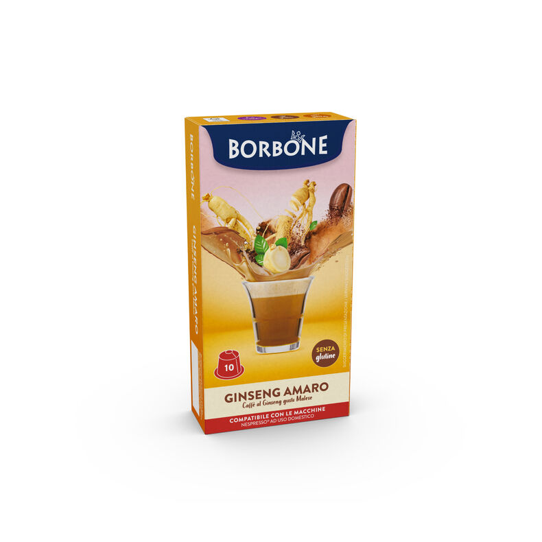 Capsule Solubili Borbone Ginseng Amaro Nespresso – 10 pezzi su A Putia Do Cafè

