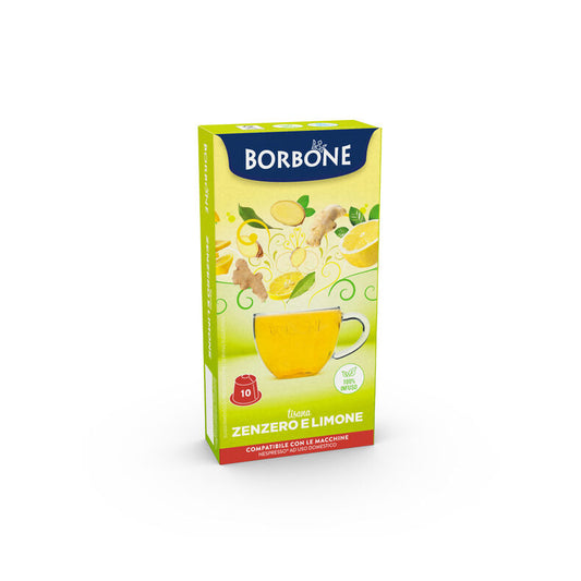Capsule Solubili Borbone Zenzero e Limone Nespresso – 10 pezzi su A Putia Do Cafè
