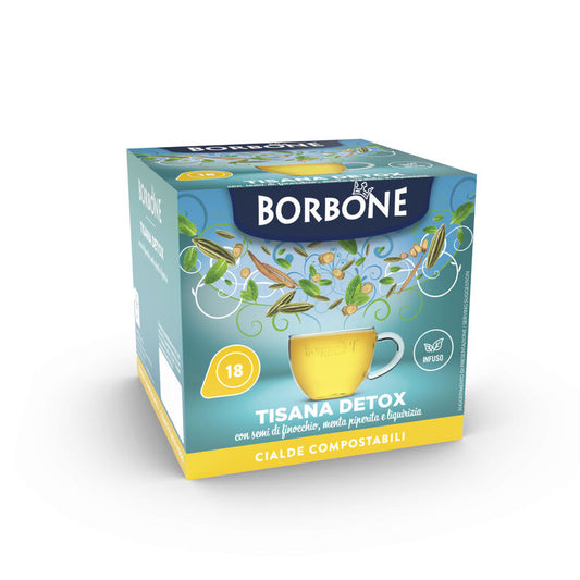 Cialde Solubili Borbone Tisana Detox – 18 pezzi