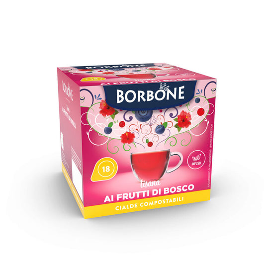 Cialde Solubili Borbone Frutti di Bosco – 18 pezzi su A Putia Do Cafè