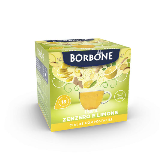 Cialde Solubili Borbone Zenzero e Limone – 18 pezzi su A Putia Do Cafè

