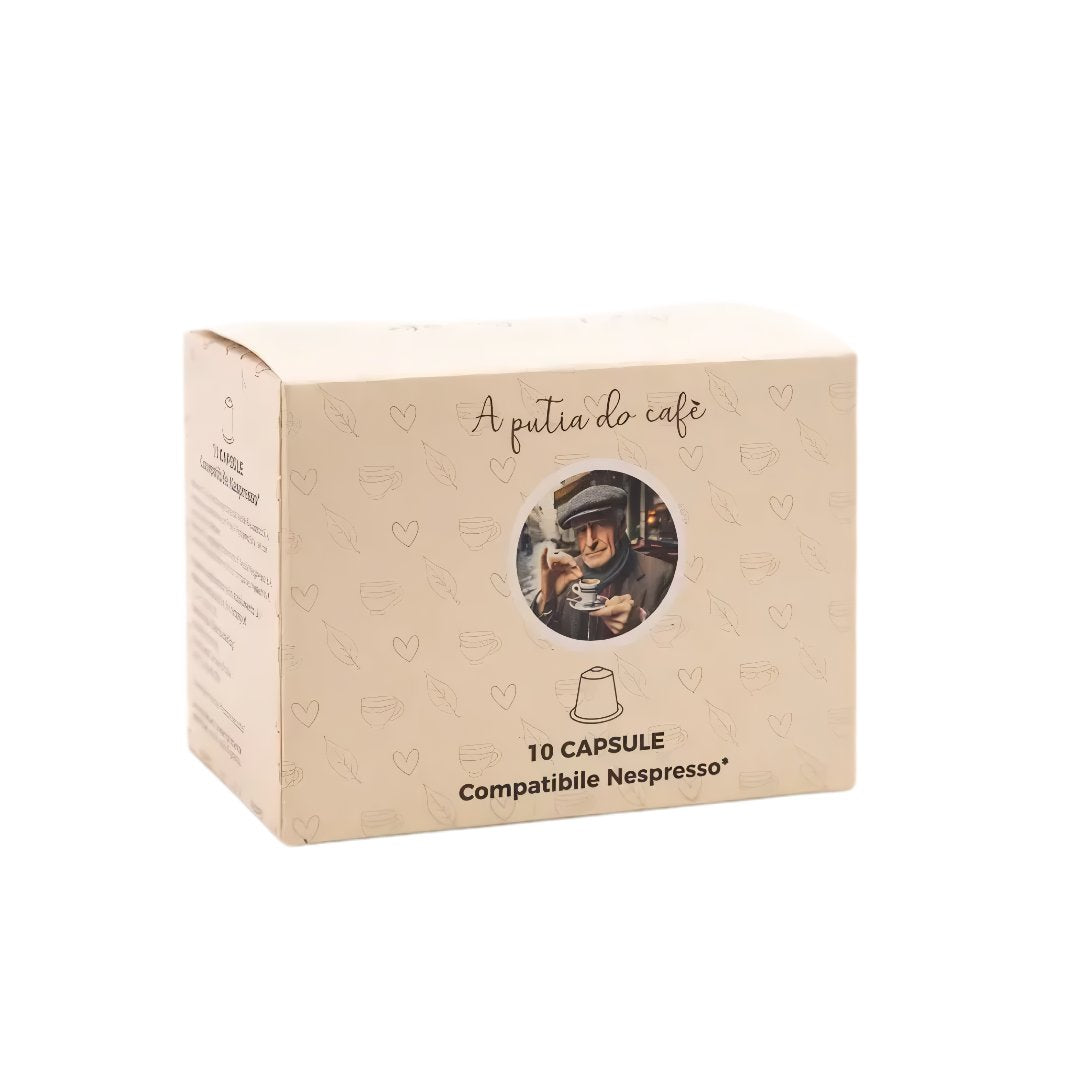Confezione da 10 capsule bevande solubili compatibili Nespresso A Putia Do Cafè