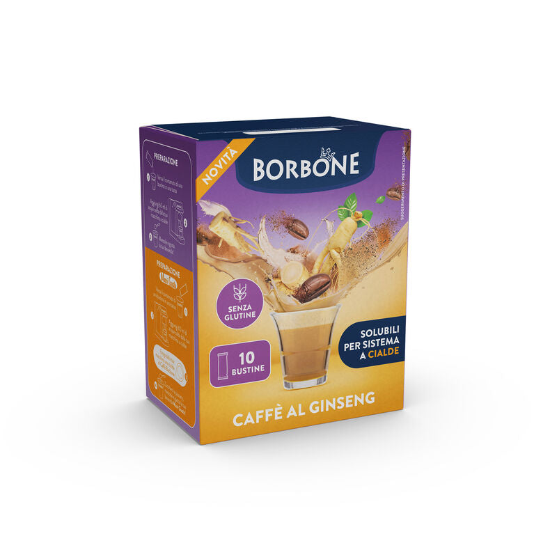 Stick Solubili Borbone Ginseng – confezione da 10 pezzi su A Putia Do Cafè

